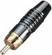 Soundsation Plug RCA male Black (SRCA018M-B)