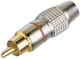 Plug RCA male 10pcs Red (01.099.0030)