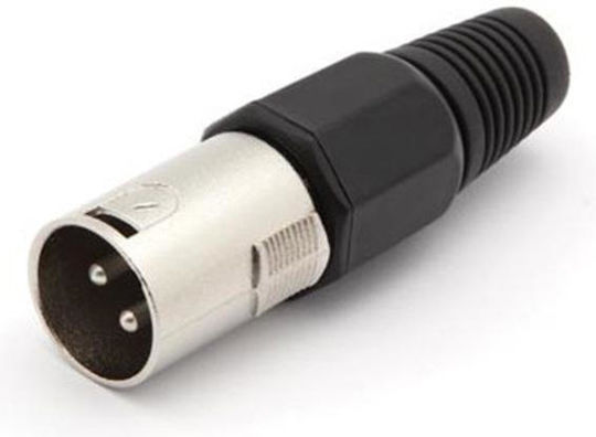 KAL Electronics XLR male Connector 1pc (10788/BLACK)