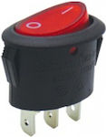 On-Off switch Rocker Red 1pcs