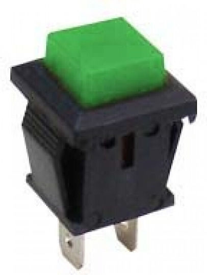 On-Off switch Pushbutton Green 1pcs