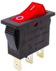 Topelcom On-Off switch Rocker with Lighting Red 1pcs