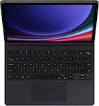 Samsung Cover Флип капак Пластмаса с Клавиатура Гръцки Черно (Галакси Таб С9) EF-DX715UBEGWW