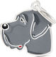 My Family Great Dane Dog ID Tag Blue (Personali...