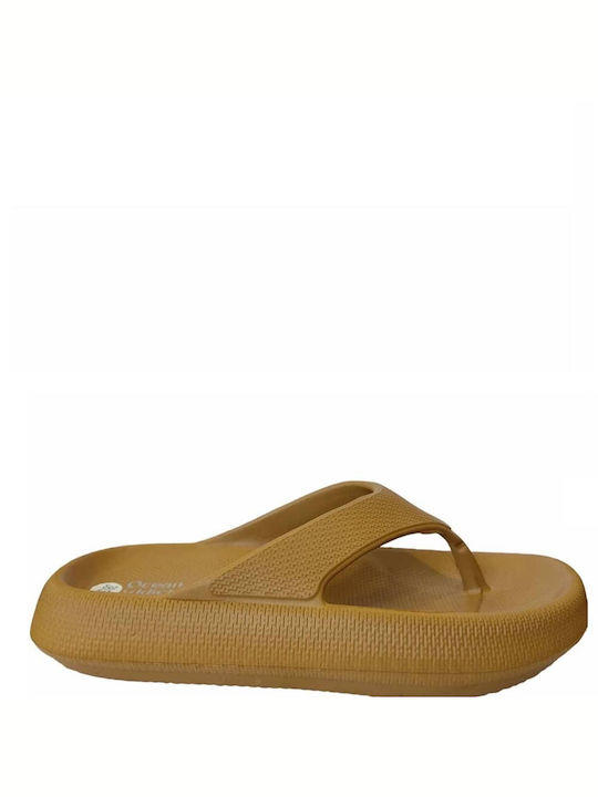 Ocean Addict Frauen Flip Flops in Braun Farbe