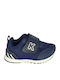 Παιδικά Sneakers Ανατομικά με Σκρατς Navy Μπλε