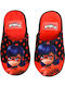 Ladybug Kids Slippers Red