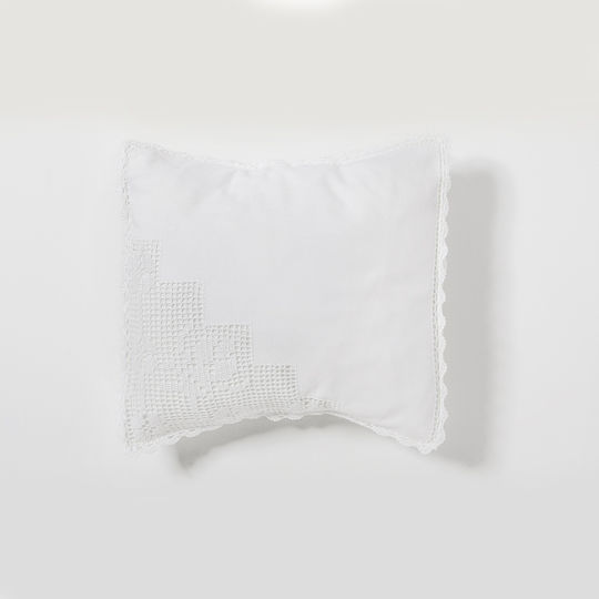 Aigaion Dekorativer Kissenbezug Ecru 30x30cm