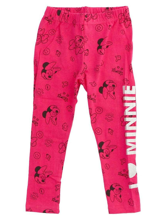 Disney Kinder Leggings Lang Fuchsie