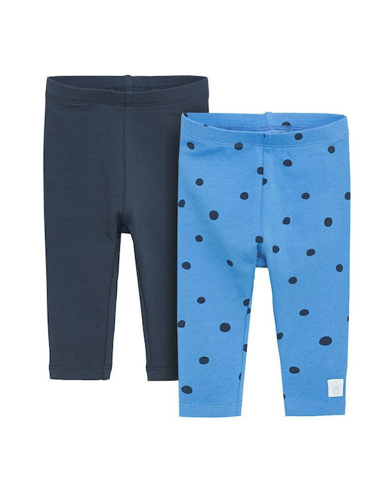 Set Kinder Leggings Lang Blau