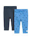 Set Kinder Leggings Lang Blau