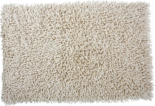 Praktiker Covor De Baie Din Bumbac Shaggy 1037 Ecru 50x80 Cm