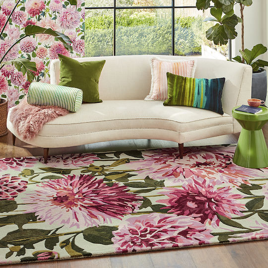 Harlequin Lucrat manual Covor Rectangular Din lână Fuchsia
