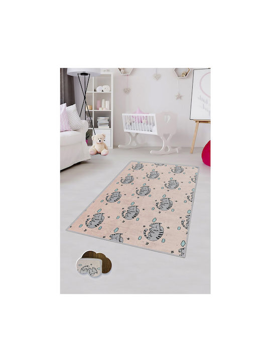 Kinder Teppich Beige 100x200cm