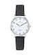 Certus Strap Women's Watch with Black Leather Strap
