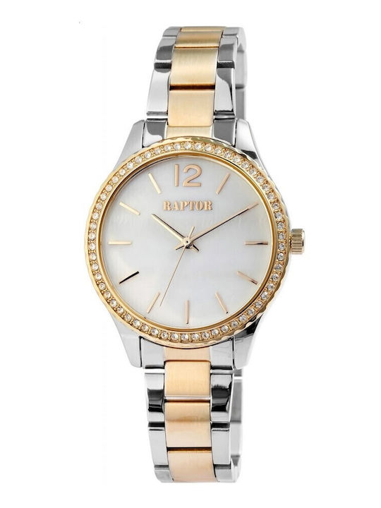 Raptor Women's Watch 36mm Battery with Orange Stainless Steel Strap