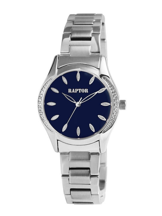 Raptor Women's Watch with Silver Metal Bracelet