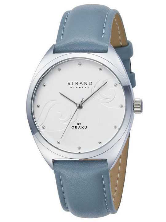 Strand by Obaku Ρολόι Μπαταρίας με Δερμάτινο Λουράκι