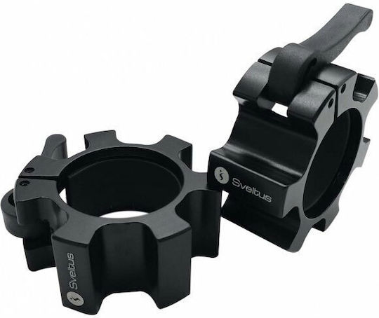Sveltus OLYMPIC BAR Lock-Jaw Collar Set for Olympic Dumbbells/Barbells Φ50mm 2pcs