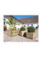 Ecoshadow Ζαρντινιέρα Ξύλινη Καφέ 50x50x38εκ.