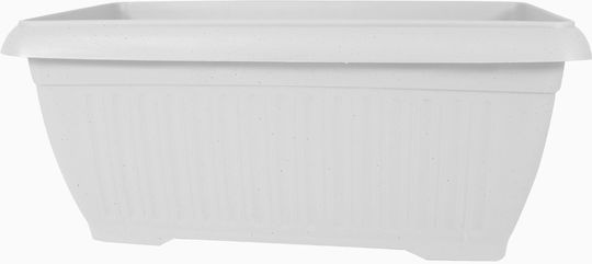 Sic Plast Planter Box Plastic White 60x25x18cm.