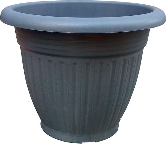 Sic Plast Γλάστρα Πλαστική Γκρι 48x48x39εκ.