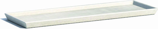 Ecopots Πιάτο Ζαρντινιέρας Πλαστικό Γκρί 47x19εκ. 74.013.45S