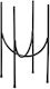 Mica Pot Stand Metal Black 32cmx21.5cmcm.