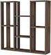 Hanah Home Blumentopf-Regal Holz Braun 93cmx90cmx21.9cmcm.