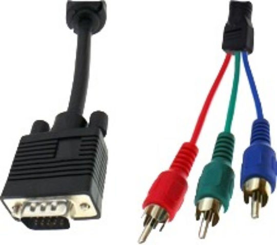 OWI Кабел VGA мъжки - VGA мъжки Черен 1.8м (04.001.0187)