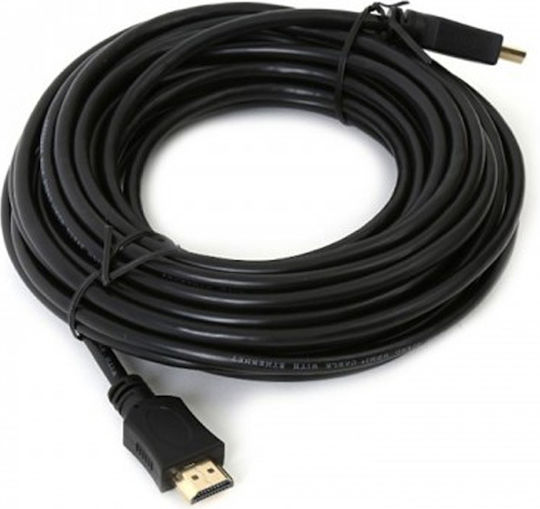 Omega HDMI 1.4 High Speed 1080p 120Hz Cable HDMI male - HDMI male 10m Μαύρο
