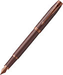 Parker Writing Pen Medium Burgundy made of Steel with Blue Ink