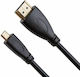 FeelWorld HDMI-Kabel männlich - Mikro-HDMI-Stecker männlich 1m Schwarz