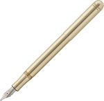 Kaweco LILIPUT Brass Stilou Extra Fine Auriu din Alamă cu Albastru Cerneală