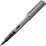 Lamy Writing Pen Medium Gray made of Aluminum with Blue Ink