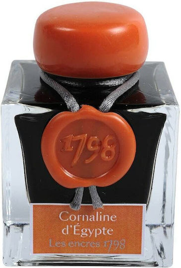 Jacques Herbin Replacement Ink for Fountain Pen Orange 50ml