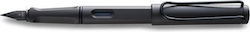Lamy Safari 017 Πένα Γραφής Broad Μαύρη με Μπλε Μελάνι