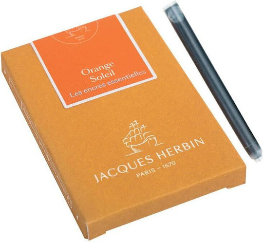 Jacques Herbin Ersatz- und Füllfederhaltertinten für Füllfederhalter Orange 1.35ml