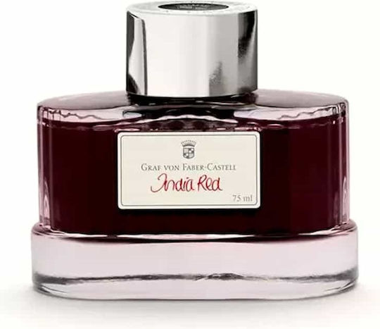 Graf Von Faber-Castell Replacement Ink for Extra Fine Fountain Pen Red 75ml