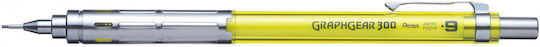 Pentel Graphgear300 Mechanical Pencil for Drawing Plastic 1pcs Yellow