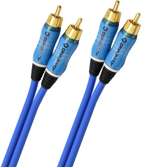 Oehlbach Audio Кабел 2x RCA мъжки - 2x RCA женски 3м