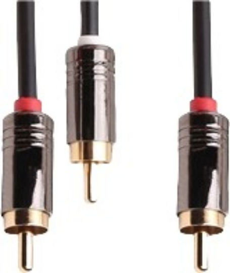 Kabel 2x RCA-Stecker - 2x RCA-Buchse 3m 01.037.0486