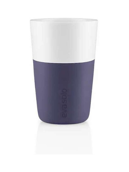 Eva Solo Σετ Φλιτζάνια Καφέ από Πορσελάνη Μπλε 360ml 2τμχ