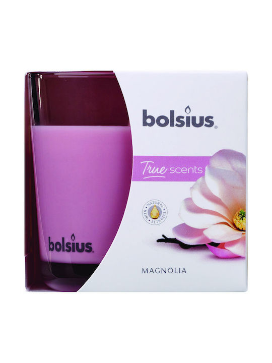 Bolsius Lumânare Aromată Magnolia Borcan Roz 1buc