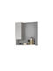 Drop Rechteckiger Badezimmerspiegel aus Spanplatte mit Regal & Schrank 52x67cm Weiß
