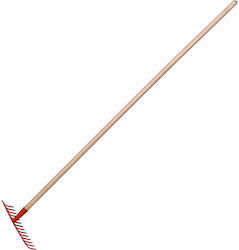 Lux Tools Τσουγκράνα Χώματος με Κοντάρι
