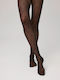 Women's Pantyhose 20 Den Black with Print