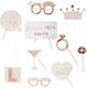 Ginger Ray Photo Booth Prop for Party with Theme "Marriage" Set of 10pcs HN-830