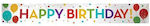 Creative Converting Bright Happy Birthday Banner for Party