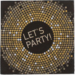 Party Napkins Black 33x33cm. 20pcs